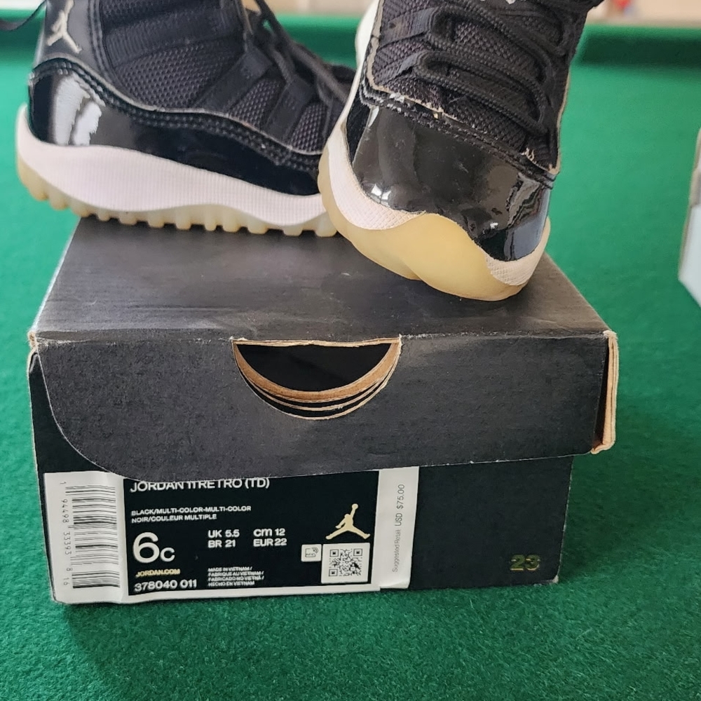 Jordan Retro 11 TD Black Sneakers